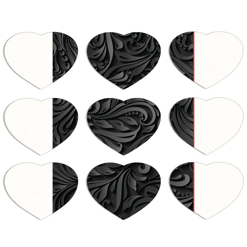 Магнитные фотопазлы Сердце 50 на 50 набор 9 штук 