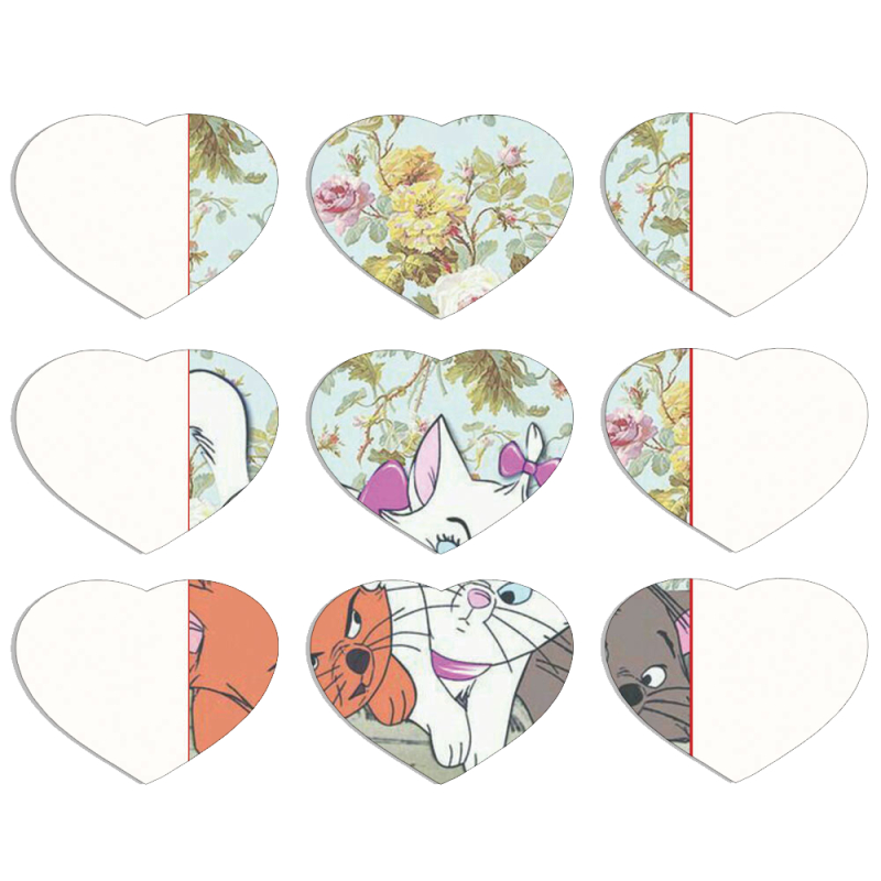 Магнитные фотопазлы Сердце 50 на 50 набор 9 штук 