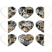 Магнитные фотопазлы Сердце 50 на 50 набор 9 штук 