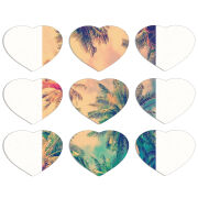 Магнитные фотопазлы Сердце 50 на 50 набор 9 штук 
