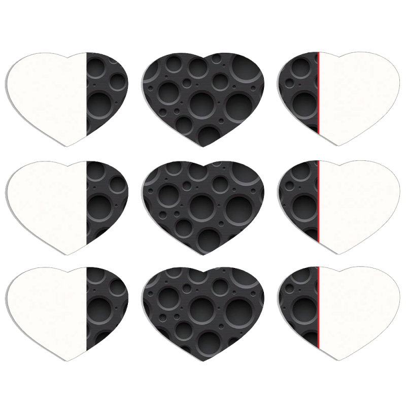 Магнитные фотопазлы Сердце 50 на 50 набор 9 штук 