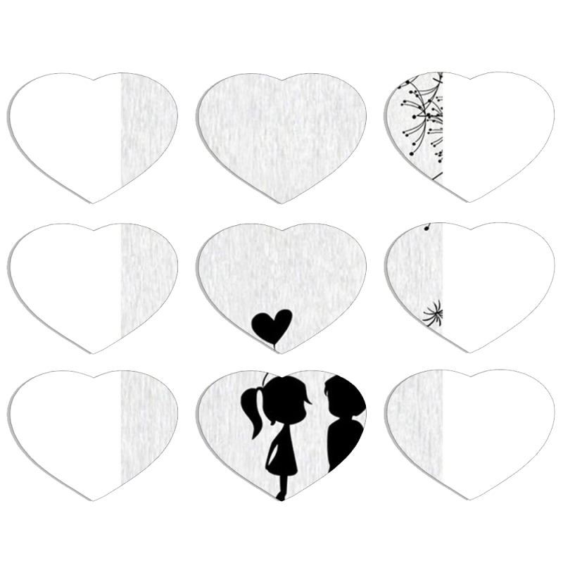 Магнитные фотопазлы Сердце 50 на 50 набор 9 штук First Love