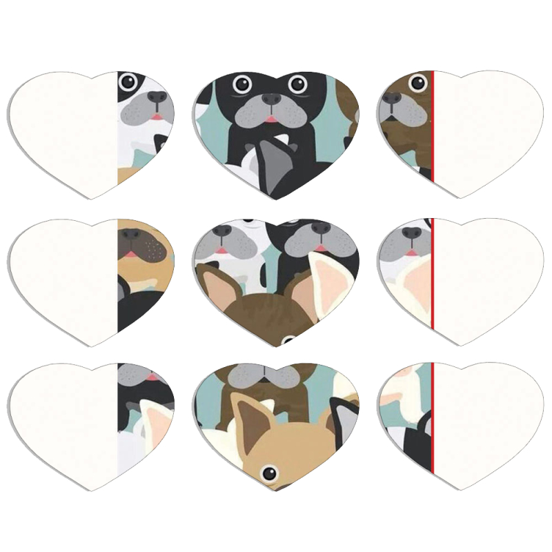 Магнитные фотопазлы Сердце 50 на 50 набор 9 штук 
