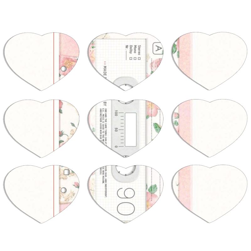 Магнитные фотопазлы Сердце 50 на 50 набор 9 штук 