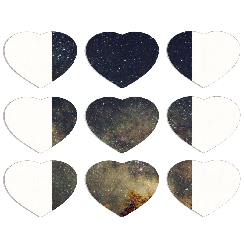 Магнитные фотопазлы Сердце 50 на 50 набор 9 штук 