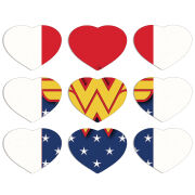 Магнитные фотопазлы Сердце 50 на 50 набор 9 штук 