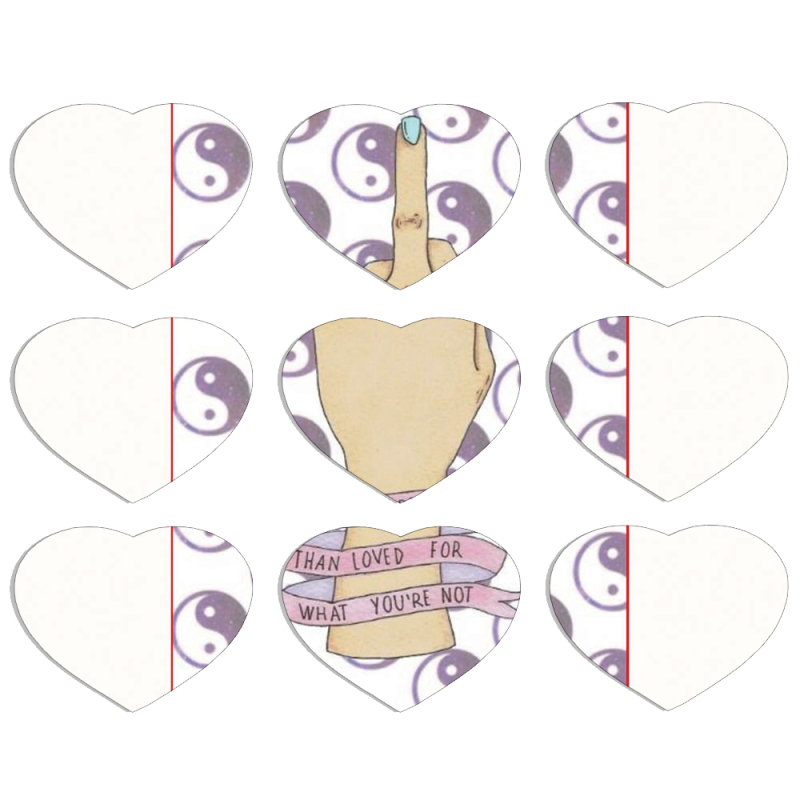 Магнитные фотопазлы Сердце 50 на 50 набор 9 штук 
