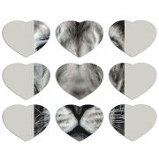 Магнитные фотопазлы Сердце 50 на 50 набор 9 штук 