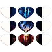 Магнитные фотопазлы Сердце 50 на 50 набор 9 штук 