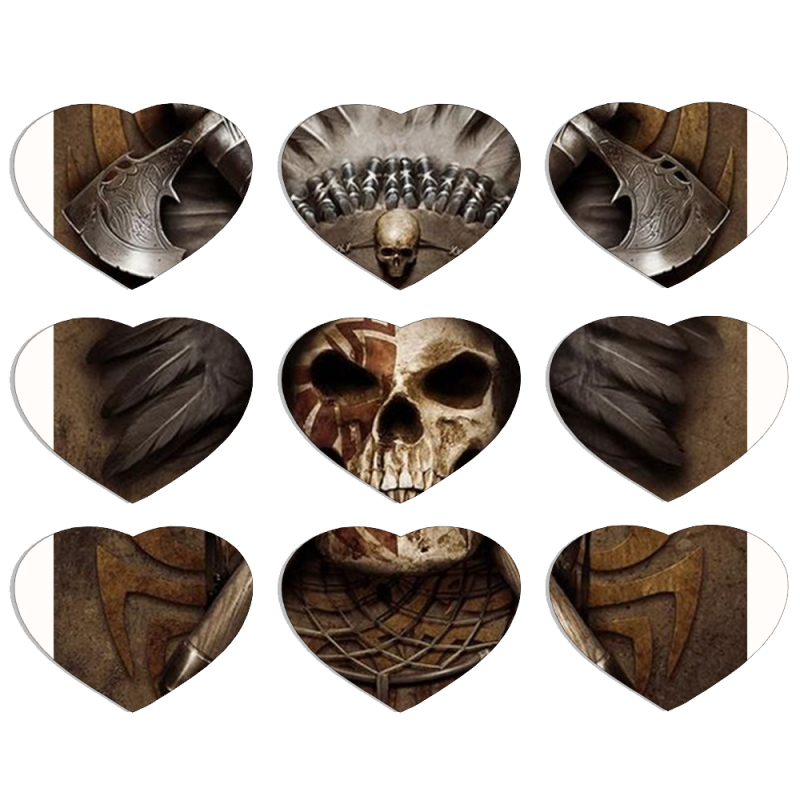 Магнитные фотопазлы Сердце 50 на 50 набор 9 штук 