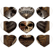 Магнитные фотопазлы Сердце 50 на 50 набор 9 штук 