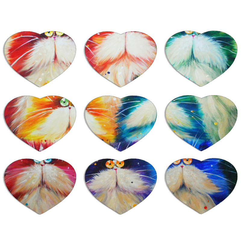 Магнитные фотопазлы Сердце 50 на 50 набор 9 штук 