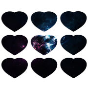 Магнитные фотопазлы Сердце 50 на 50 набор 9 штук 