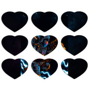 Магнитные фотопазлы Сердце 50 на 50 набор 9 штук 