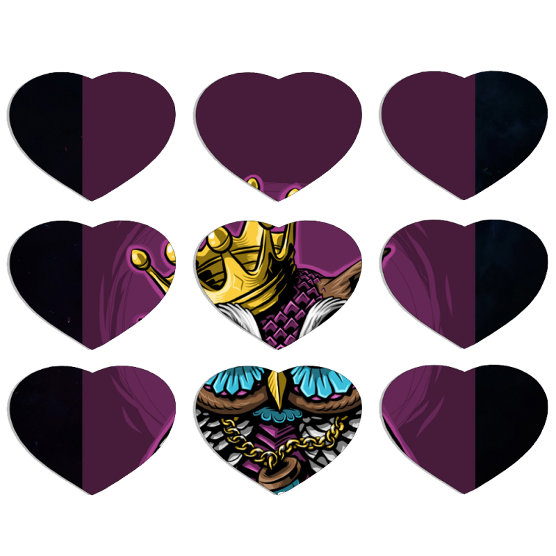 Магнитные фотопазлы Сердце 50 на 50 набор 9 штук 