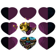 Магнитные фотопазлы Сердце 50 на 50 набор 9 штук 