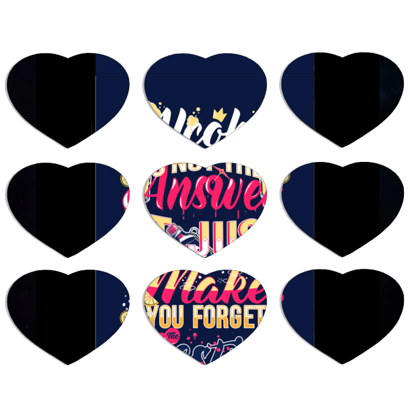 Магнитные фотопазлы Сердце 50 на 50 набор 9 штук 