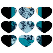Магнитные фотопазлы Сердце 50 на 50 набор 9 штук 