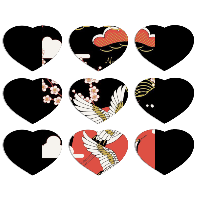 Магнитные фотопазлы Сердце 50 на 50 набор 9 штук 