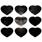Магнитные фотопазлы Сердце 50 на 50 набор 9 штук 