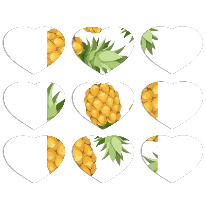 Магнитные фотопазлы Сердце 50 на 50 набор 9 штук 