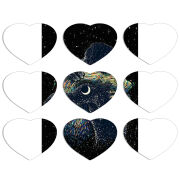 Магнитные фотопазлы Сердце 50 на 50 набор 9 штук 