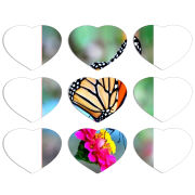Магнитные фотопазлы Сердце 50 на 50 набор 9 штук 