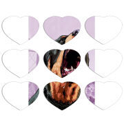 Магнитные фотопазлы Сердце 50 на 50 набор 9 штук 