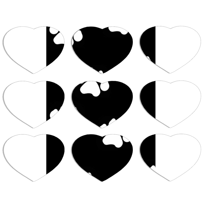 Магнитные фотопазлы Сердце 50 на 50 набор 9 штук 