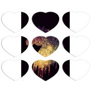 Магнитные фотопазлы Сердце 50 на 50 набор 9 штук 