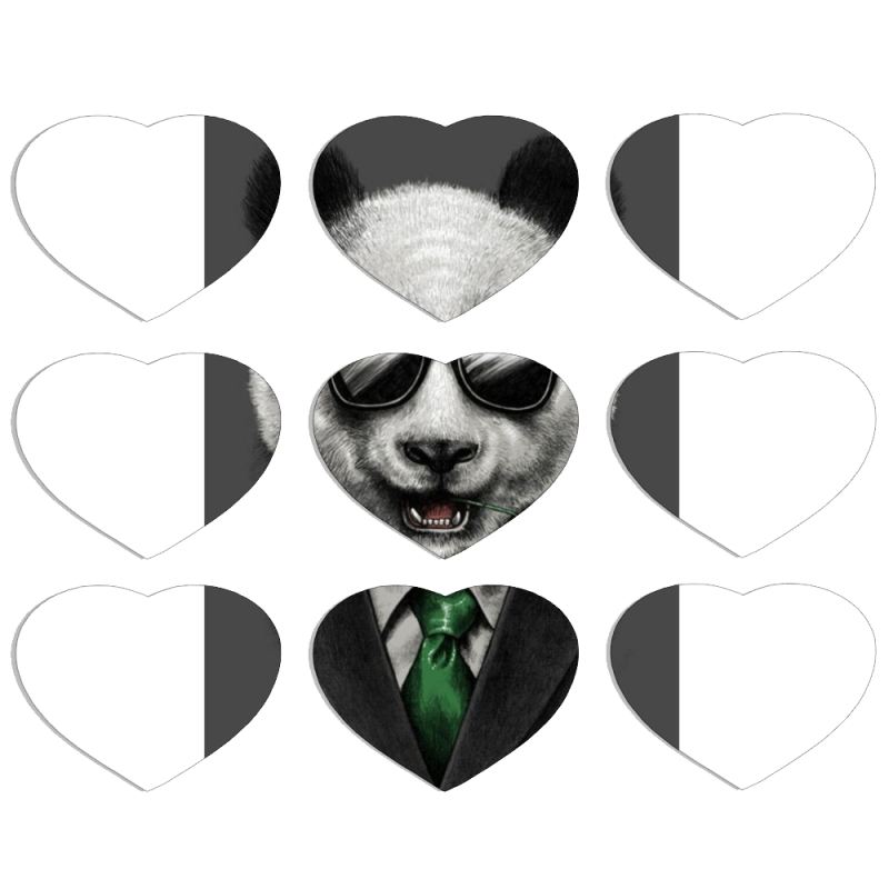 Магнитные фотопазлы Сердце 50 на 50 набор 9 штук 