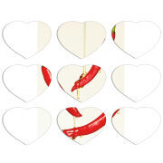 Магнитные фотопазлы Сердце 50 на 50 набор 9 штук 