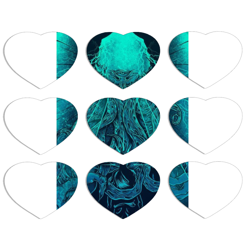 Магнитные фотопазлы Сердце 50 на 50 набор 9 штук 