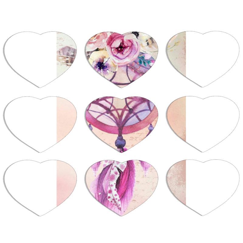 Магнитные фотопазлы Сердце 50 на 50 набор 9 штук 