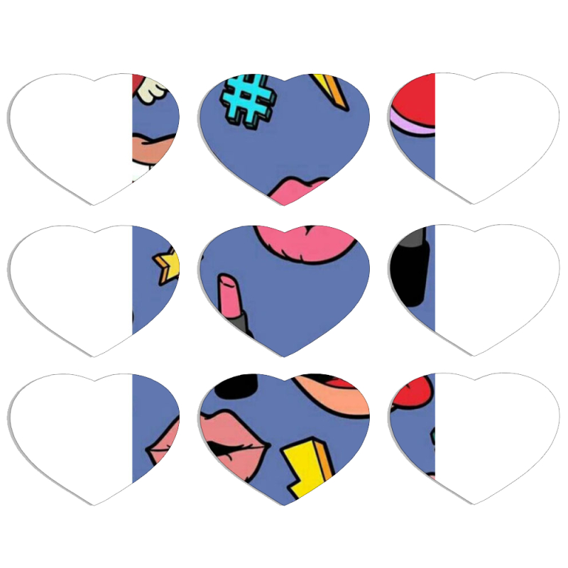 Магнитные фотопазлы Сердце 50 на 50 набор 9 штук 