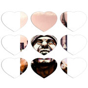 Магнитные фотопазлы Сердце 50 на 50 набор 9 штук 
