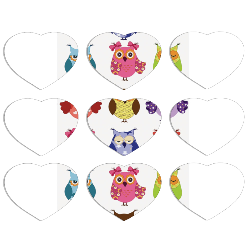 Магнитные фотопазлы Сердце 50 на 50 набор 9 штук 