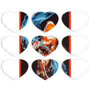 Магнитные фотопазлы Сердце 50 на 50 набор 9 штук 