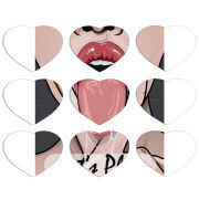 Магнитные фотопазлы Сердце 50 на 50 набор 9 штук 