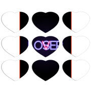 Магнитные фотопазлы Сердце 50 на 50 набор 9 штук 