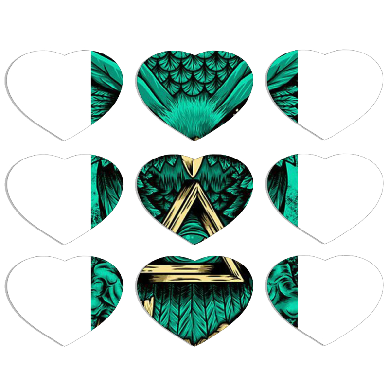 Магнитные фотопазлы Сердце 50 на 50 набор 9 штук Masonic Owl