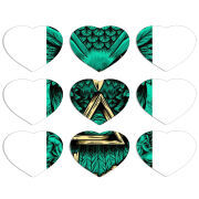 Магнитные фотопазлы Сердце 50 на 50 набор 9 штук Masonic Owl