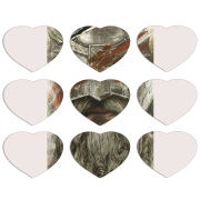 Магнитные фотопазлы Сердце 50 на 50 набор 9 штук 
