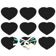 Магнитные фотопазлы Сердце 50 на 50 набор 9 штук 