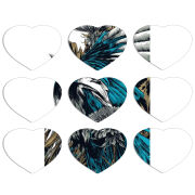 Магнитные фотопазлы Сердце 50 на 50 набор 9 штук 