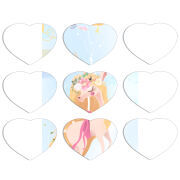 Магнитные фотопазлы Сердце 50 на 50 набор 9 штук 