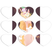 Магнитные фотопазлы Сердце 50 на 50 набор 9 штук 