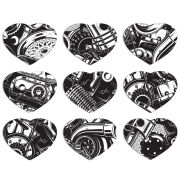 Магнитные фотопазлы Сердце 50 на 50 набор 9 штук 