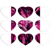 Магнитные фотопазлы Сердце 50 на 50 набор 9 штук 