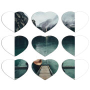 Магнитные фотопазлы Сердце 50 на 50 набор 9 штук 